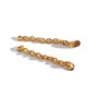 Extrusion Hook / Eyelet Gold 24 kt with Chain Ovoid Bonding Base