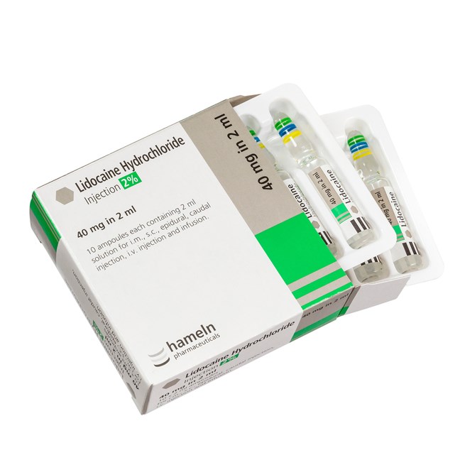 Lidocaine 2% 2ml Ampoules for Injection