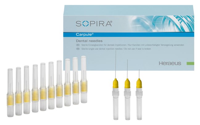 Sopira Carpule Needles 27G - Long - Red 35mm