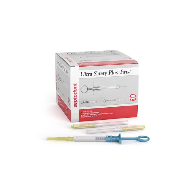 Ultra Safety Plus Twist 30G - Short - 25mm Blue 2.2ml