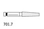 Two Striper Burs Flat End Taper FG 701.7 Coarse