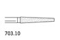Two Striper Burs Flat End Taper FG 703.1 Coarse