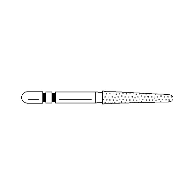 Two Striper Burs Round End Taper FG 770.1 Coarse