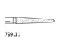 Two Striper Burs Round End Taper FG 799.11 Coarse