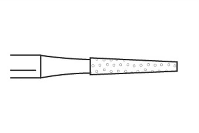 Two Striper Burs Operative Flat End Taper FG 170L Medium