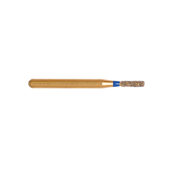 Gold Diamond Burs Cylinder FG Medium 109/010