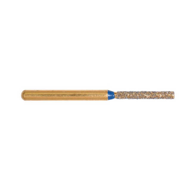 Gold Diamond Burs Cylinder FG Medium 111/012