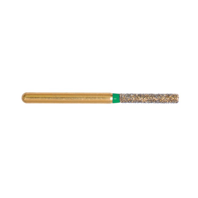Gold Diamond Burs Cylinder FG Coarse 111/014