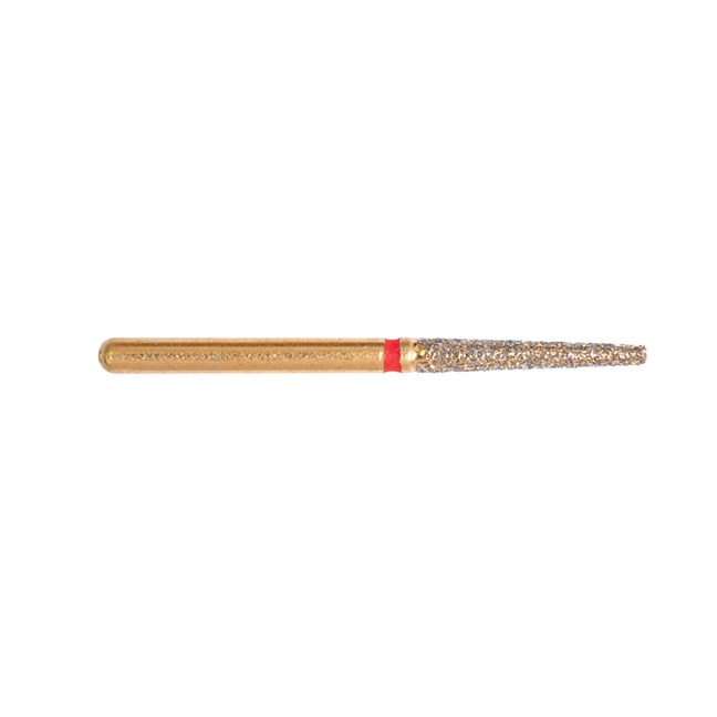 Gold Diamond Burs Flat End Taper FG Medium 173/016
