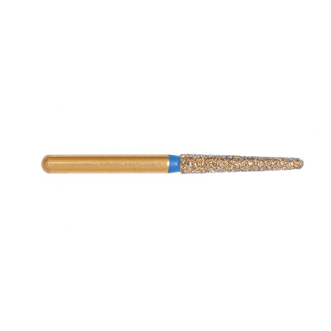 Gold Diamond Burs Round End Taper FG Medium 199/016