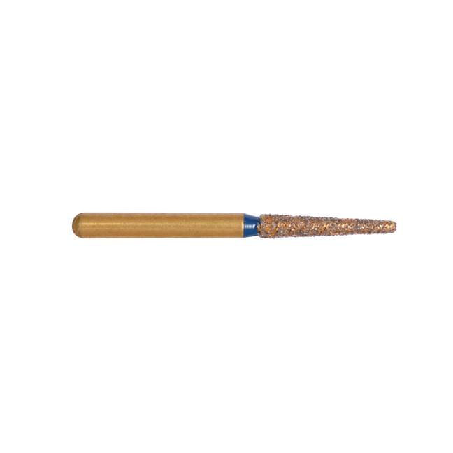 Gold Diamond Burs Round End Taper FG Medium 198/014