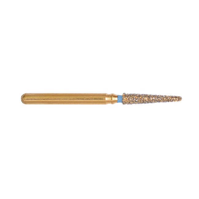 Gold Diamond Burs Round End Taper FG Medium 198/017