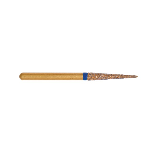 Gold Diamond Burs Tapered Point FG Medium 166/017