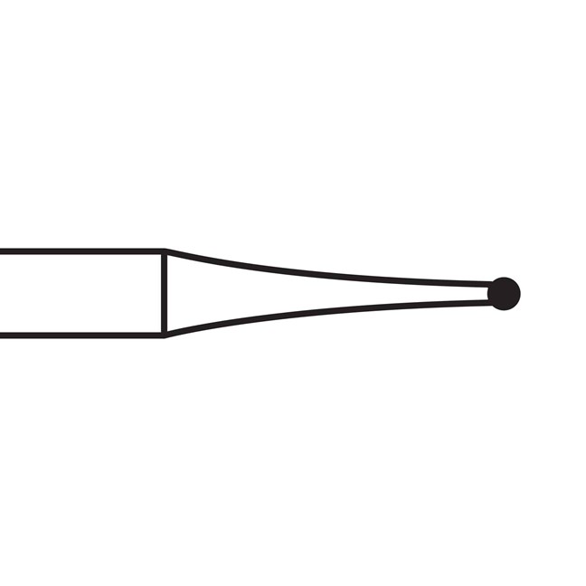 Steel Burs Round RA No. 1 009