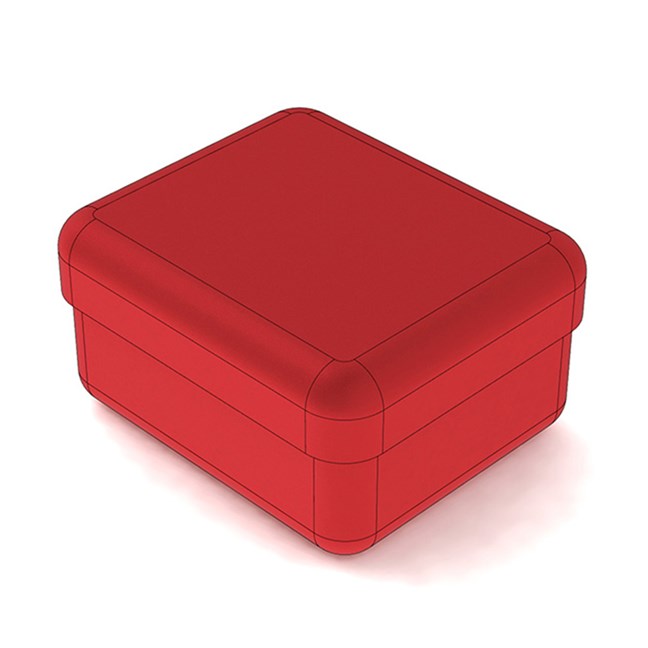 Mini Aluminium Box Red
