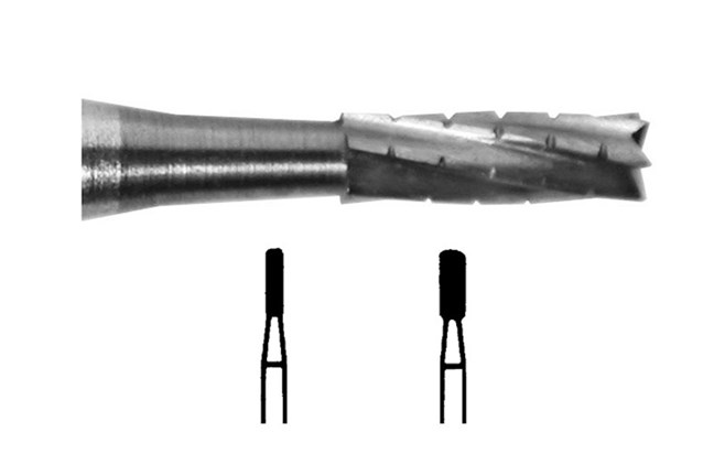 Tungsten Carbide Burs Flat Fissure Cross Cut RA 558 012