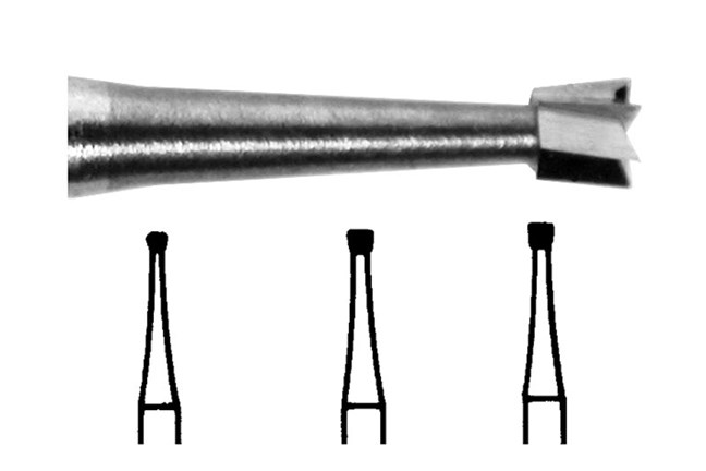 Tungsten Carbide Burs Inverted Cone Plain Cut RA 4 014