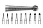 Tungsten Carbide Burs Round Plain Cut FG 3 012