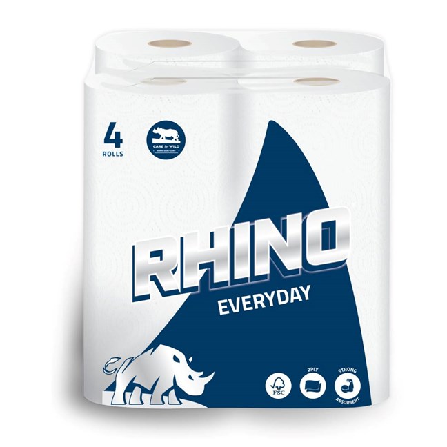 Rhino Luxury Kitchen Roll - White