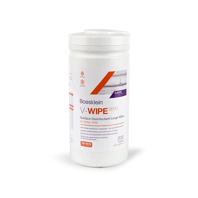 V-WIPE ZERO Alcohol Free Large Classic Wipes - Apple Tub
