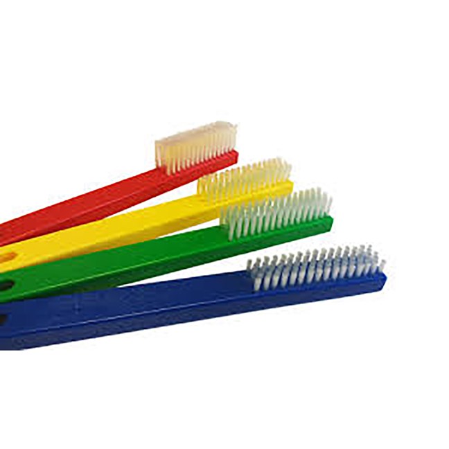Extra Flexible Flat Scrubbing Brush Red - Autoclavable