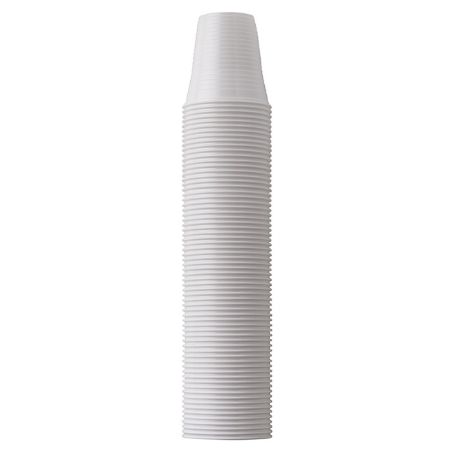 Monoart Plastic Cups White