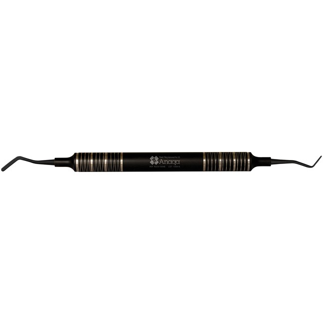 Plastic Filling Instrument No. 6 Sharp 8mm handle Titanium Coating Black