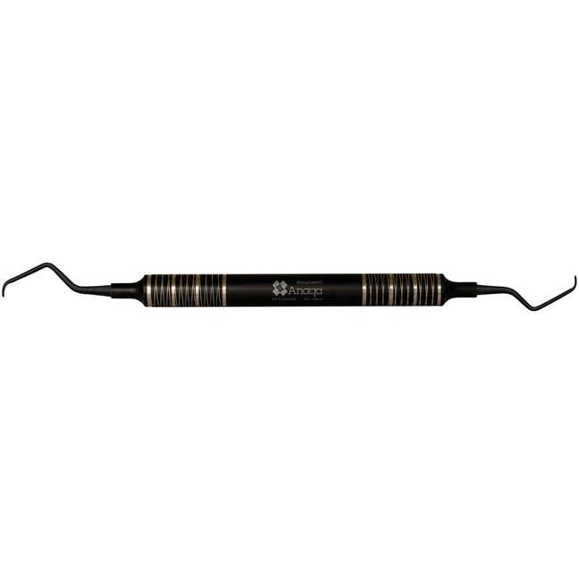 Mini Gracey Curette 9/10 8mm handle Titanium Coating Black