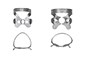 00 Satin Steel Rubber Dam Clamp