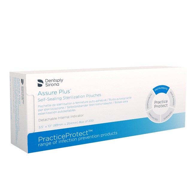 Assure Plus Sterilisation Pouches 89 x 254mm (3.5" x 10")