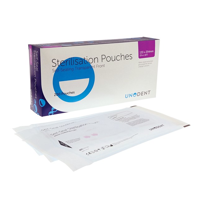 Sterilisation Pouches No. 525: 135 x 255mm (5.25" x 10")