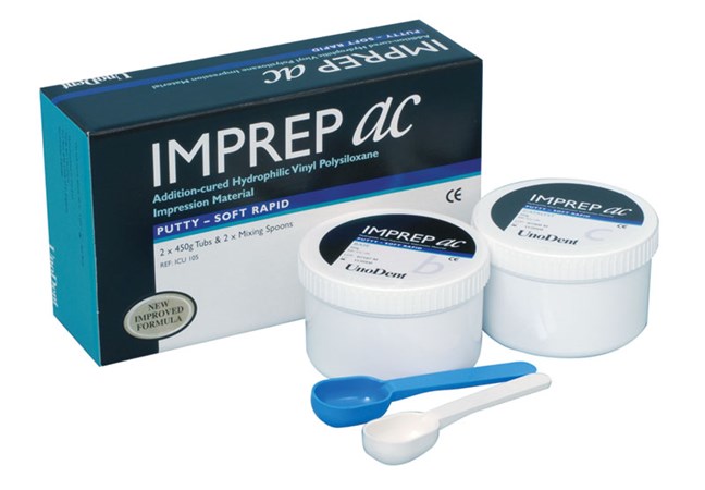 Imprep AC Impression Material Putty Soft Rapid (Fast Set) - Dark Blue