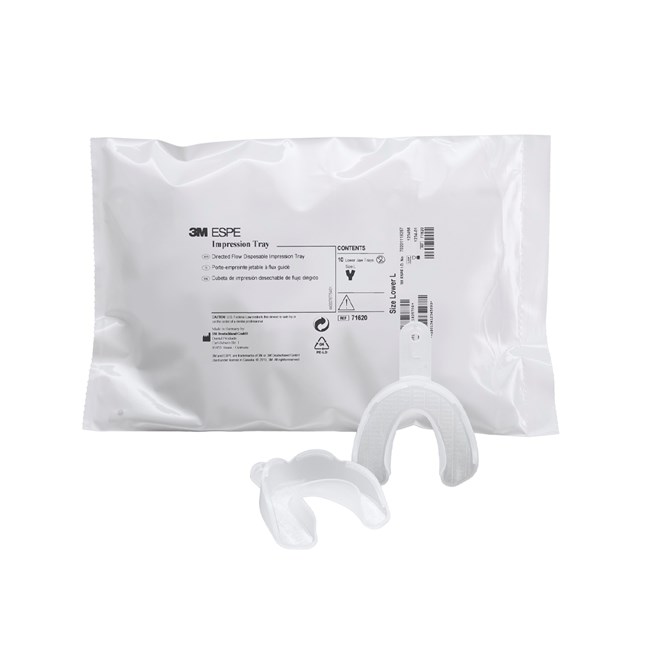 3M Disposable Impression Tray Lower Jaw Size Medium