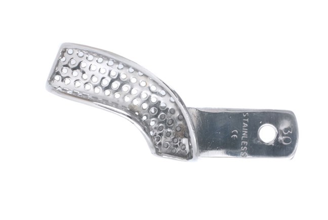Stainless Steel Impression Trays Perforated Sectional Upper Left/Lower Right