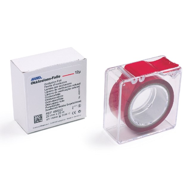 Occlusion Foil 12 mμ double-sided - 22 mm Green