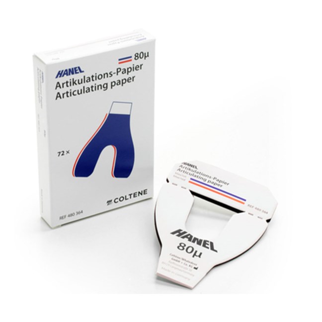 Hanel Articulating Paper U Shape Blue/Red 80μ