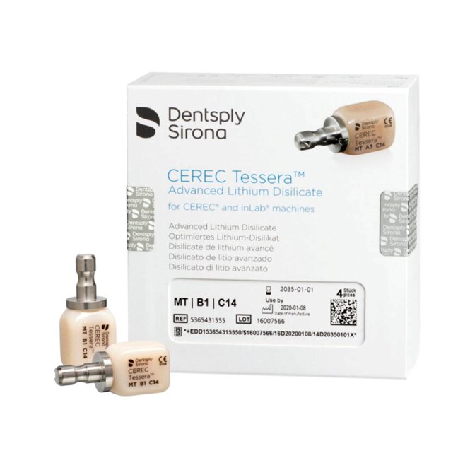 CEREC Tessera CAD/CAM Blocks Size C14 MT B1