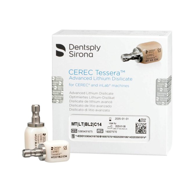 CEREC Tessera CAD/CAM Blocks Size C14 MT/LT BL2