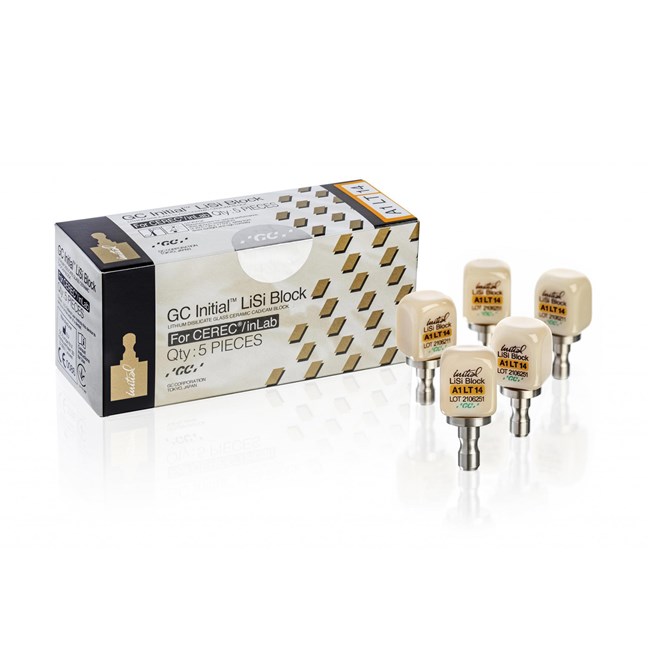 GC Initial LiSi Block CEREC, Size 14, A1 LT