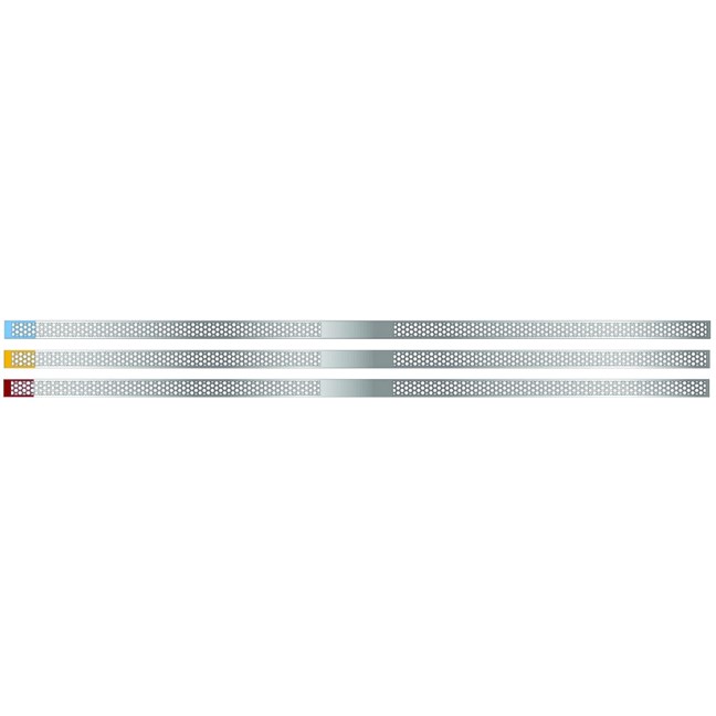 Flex-View Strips Narrow 2.5mm Assorted Pk 15 S/Sided