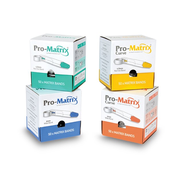 Pro-Matrix Curved Single-Use Matrix Band Wide - 6mm Orange