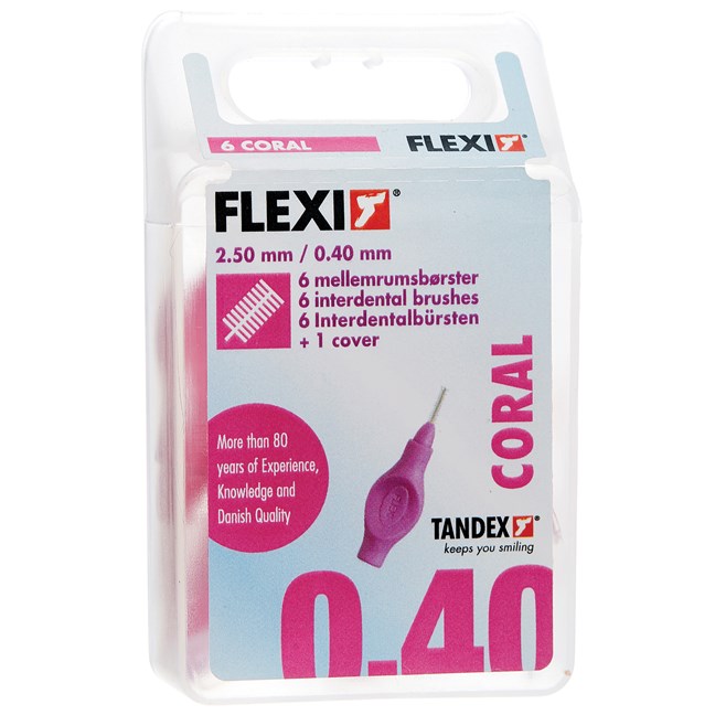 Flexi Interdental Brush Coral - Micro Fine