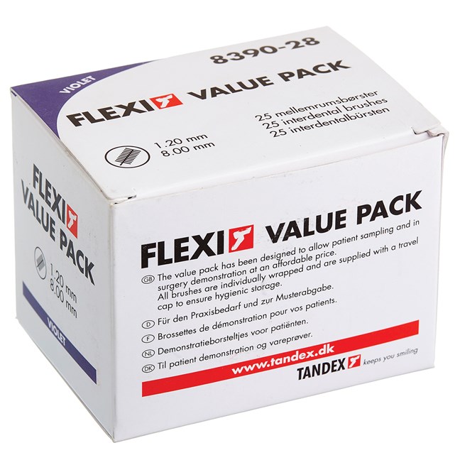 Flexi Interdental Brush Value Packs Violet - Medium