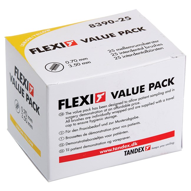 Flexi Interdental Brush Value Packs Lemon - Fine