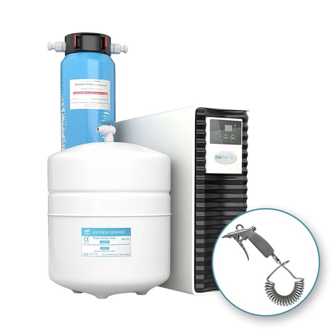 EauFlow 505Di (Hard Water) Trigger Nozzle RO High Capacity Deioniser System with 12L tank