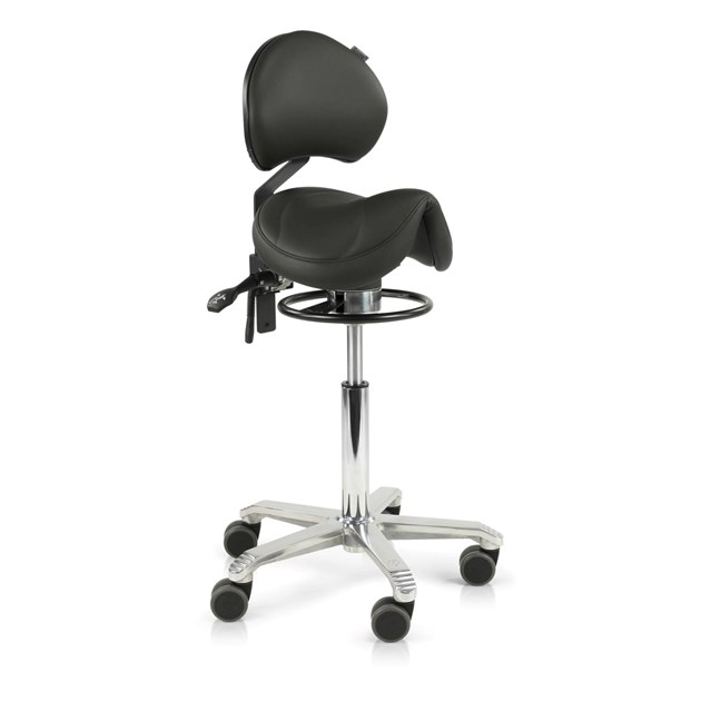 Amazone Saddle Stool Standard With Balance & Backrest (34cm)