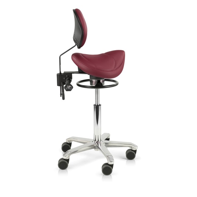 Amazone Saddle Stool Standard With Balance & Backrest (34cm)