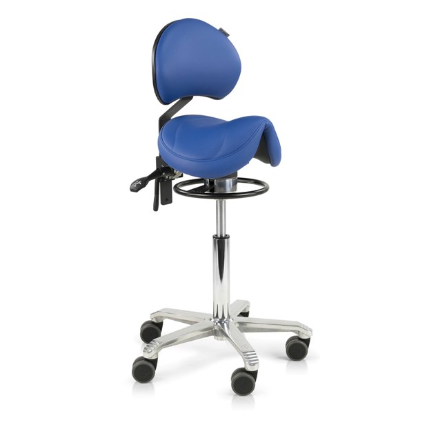 Amazone Saddle Stool High With Balance & Backrest (34cm)