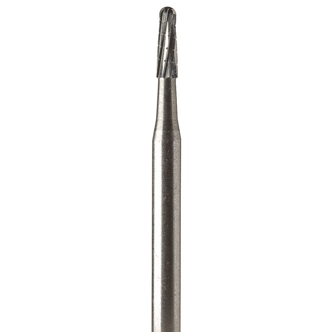 Oral Surgery Burs - Tungsten Carbide 1702 (016) Domed Taper Fissure Cross Cut Stryker Shank 4 (44.5mm)