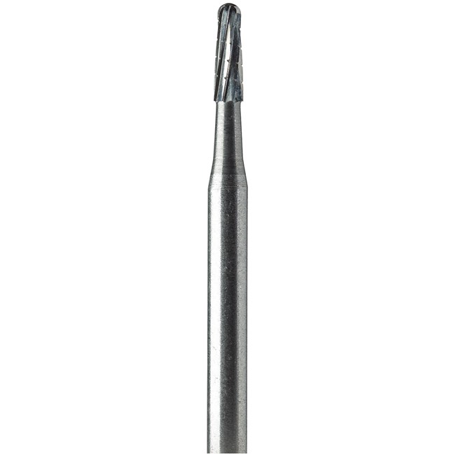 Oral Surgery Burs - Tungsten Carbide 1703 (021) Domed Taper Fissure Cross Cut J Notch Shank 6 (44.5mm)